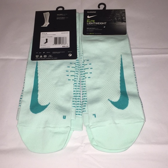 nike elite over the calf running socks